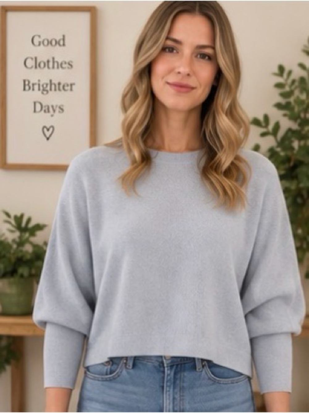 Club Monaco Light Gray Crewneck Sweater